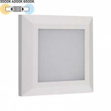 Φωτιστικό Επίτοιχο LED 4W 230V 320lm CCT Polycarbonate Λευκό IP65 3-97008
